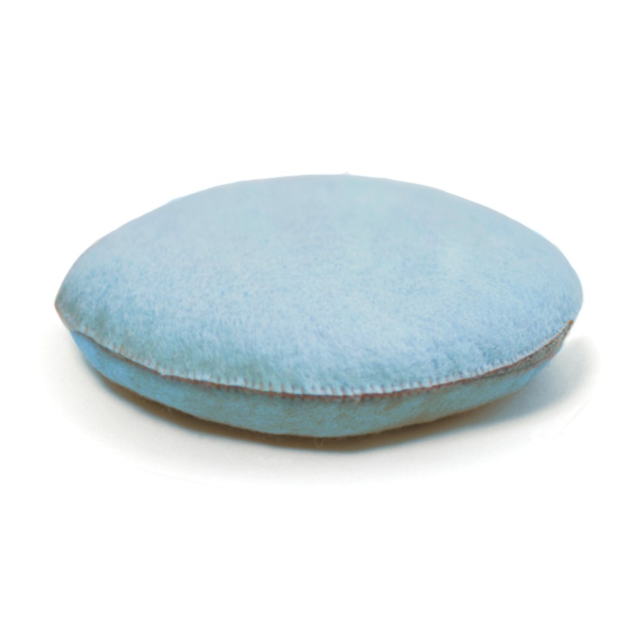Coussin Smarties en feutre - turquoise pastel